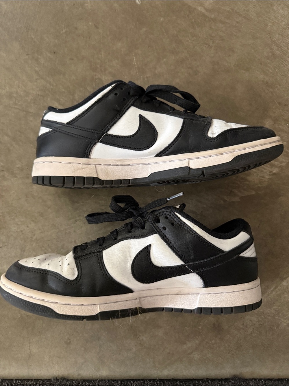 Nike Black and White Low-Top Swoosh Sneakers